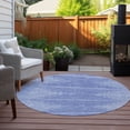 thumbnail image 6 of Addison Rugs Chantille Indoor/Outdoor Transitional Modern Denim Washable Round Rug, 8' x 8', 6 of 6