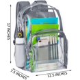 thumbnail image 1 of Mochila transparente Mochila transparente de PVC resistente. Afortunado Sencillez, 1 of 3
