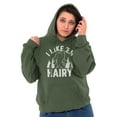 thumbnail image 5 of Like 'Em Hairy Bigfoot Legend Hoax Hoodie Sweatshirt Women Brisco Brands L, 5 of 6