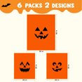 thumbnail image 5 of Joyfy 6 Pcs Halloween Pumpkin Leaf Bags, Plastic Lawn Bags for Yard Fall Leaf Halloween Decorations, Jack o' Lantern Reusable Trash Bag for Party Favor, 5 of 6