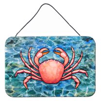 Carolines Treasures BB5346DS812 Crab Wall or Door Hanging Prints 8x12 multicolor