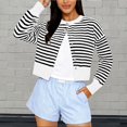 thumbnail image 2 of MEICHEN Womens Cardigan Sweaters Fashion Cropped Cardigan Lightweight Fall Women Clothes Cotton Knit Button Open Front Sweater Womens Blouses, 2 of 5