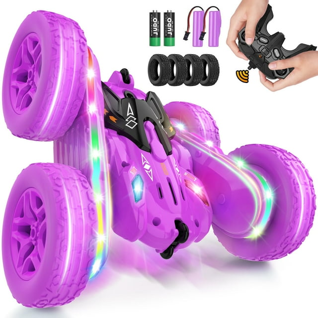 Coche a control remoto Jimdella RC Cars 360 Flips Stunt Purple