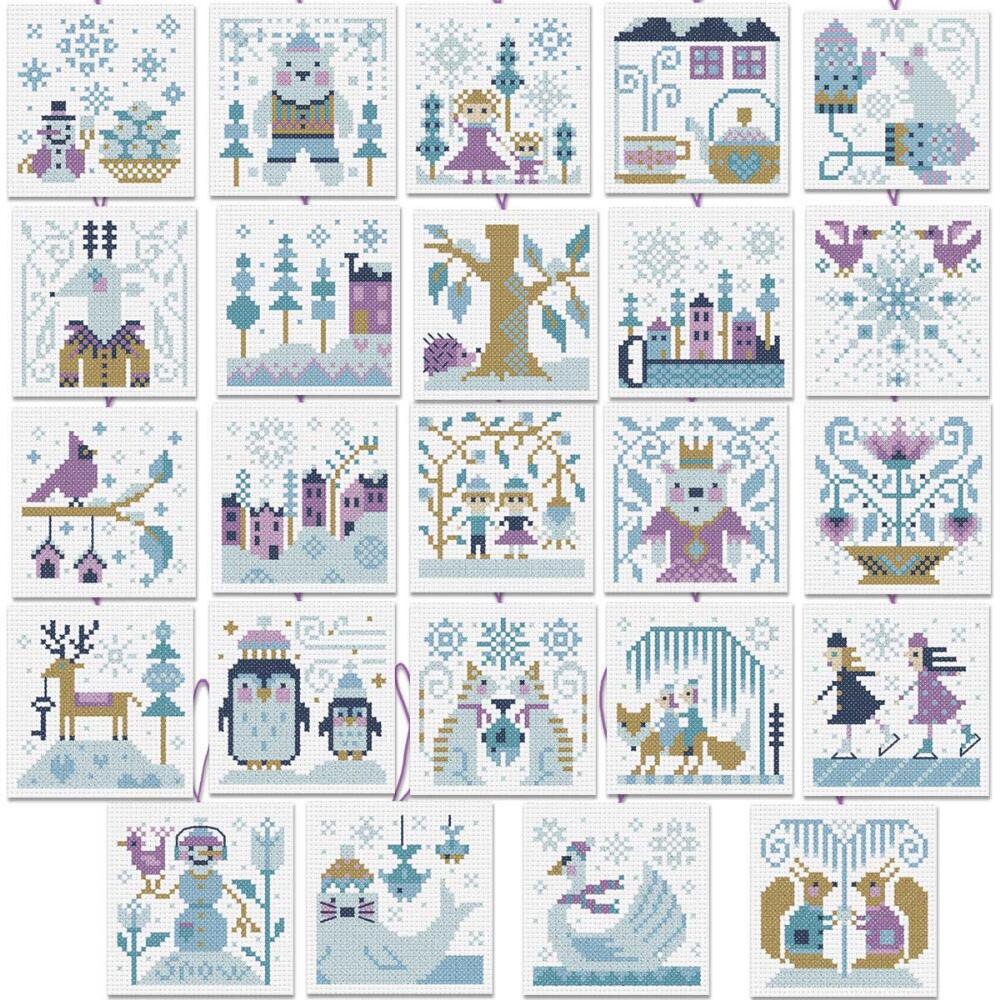 Herrschners® Winter Wonderland Mini Ornaments Counted CrossStitch Kit