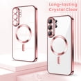 thumbnail image 6 of Entronix Magnetic Clear Case for Galaxy S26 Ultra, Flexible TPU Cover with Camera Lens Protector, Rose Pink, 6 of 6
