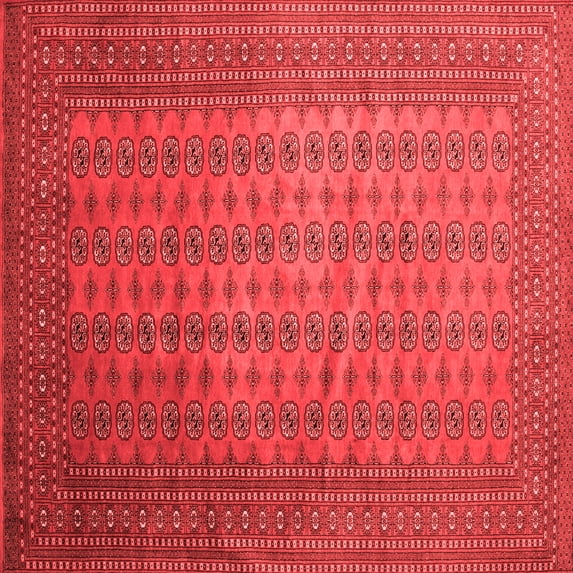 Ahgly Company Indoor Square Persian Red Traditional Area Rugs, 5' Square