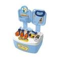 thumbnail image 2 of Junior Builder Tool Set, Construction Pretend Play Educational Activity Kit With Storage Box, 2 of 6