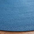 thumbnail image 3 of SAFAVIEH Braided Braylon Solid Reversible Area Rug, Blue, 3' x 3' Round, 3 of 7