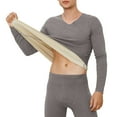 thumbnail image 3 of KKBOTIVE Mens Base Layer - Winter Thermals for Men Breathable Comfy 2 Piece Outfits Underwear Men's Fashion #01 Grey & Size XL, 3 of 3