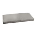 thumbnail image 2 of Sunbrella Grey Corded Indoor/ Outdoor Bench Cushion 56 in x 19.5 in x 2 in, 2 of 5