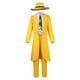 thumbnail image 5 of Película La Máscara Cos Jim Carrey Disfraz de Cosplay Trajes Ropa Amarilla Máscara Trajes Fiesta de Carnaval de Halloween Traje Para Hombres Juego de Roles, 5 of 5