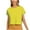 Yellow, variant on TIHLMK Women Shirts and Blouses Hot Pink Women's Short Sleeve Solid Color Basics Crewneck Casual Top Pullover T-shirt Gift for Womens Tops
