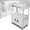 Gray, variant on 42" Adjustable Steel Media AV Cart Power Strip USB Ports Lockable Cabinet Office