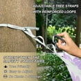 thumbnail image 3 of Hanging Hammock Portable Travel Camping For Outdooor Beach Camping Hiking Lavender-colored Flowers, 3 of 8