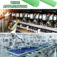 thumbnail image 6 of Uxcell Pluggable PCB Terminal Block Connectors, 5 Set 4 Pin 3.81mm/0.15" Pitch Screw Terminal Block Connector for 28-16AWG Panel Mount Electronic Projects(Green, 16x21.5x11mm), 6 of 6