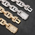 thumbnail image 3 of Solid Thick Miami Cuban Link Chain for Men, Width 15mm Big Iced Out Men Cuban Chains, Sparkling Hip Hop Cuban Link Necklace, 16-24 Inch - Gift Box Included, 3 of 9
