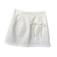 thumbnail image 2 of Falda de cadera para mujer, estilo urbano, para vacaciones, picnics M blanco, 2 of 9
