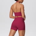 thumbnail image 5 of JSKUMAR Women's Workout Sets 2 Piece Cropped Tank Tops Matching Shorts Suit Yoga Gym Outfits Work Out Outfit (Red,XL), 5 of 5