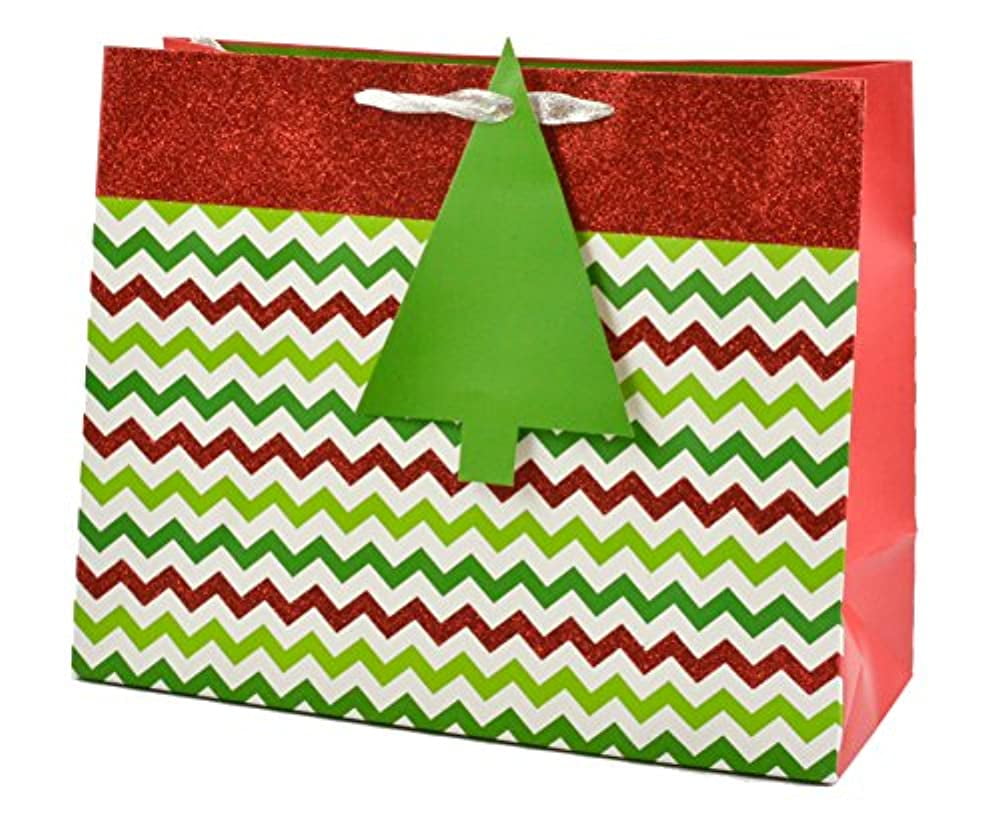 Deluxe 72 Piece Christmas Holiday Gift Bag Set,12 Assorted Bags with 60 Sheets of Tissue