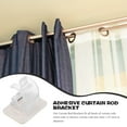 thumbnail image 3 of FUEENIRVA 6Pcs No Drilling Adhesive Curtain Rod Holder for Bathroom and Kitchen Use, 3 of 6