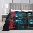 thumbnail image 5 of Jason Voorhees Friday the 13th Printed Flannel Plush Throw Blanket for Living Room Bedroom Sofa and Camping, Perfect Halloween Home Gift 50"X40", 5 of 9
