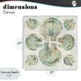 thumbnail image 4 of Stupell Industries Coastal Saltwashed Shells Symmetry Canvas Art, 17 x 17, by June Erica Vess, 4 of 8