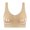Khaki B, variant on LSLJS Full Womens Wireless Bras Plus Size No Underwire Push up Bras Breathable Solid Color Bra Rhinestone Print Lingerie, Gifts for Women