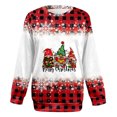 thumbnail image 4 of Christmas Sweatshirt for Women 2023 Fashion Imprimer Long Sleeve Confortable Sweat à Col Rond Respirant sur l'Autorisation, 4 of 4