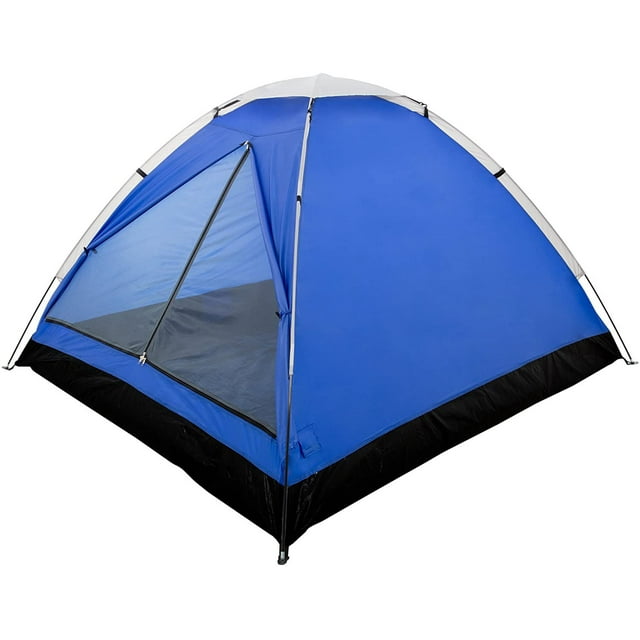Water Resistant, Removable Rain Fly & Carry Bag- Easy Set Up-Great for Camping, Hiking & Backpacking, Blue