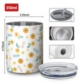 thumbnail image 4 of Floral 12oz Stainless Steel Coffee Mug – Double-Wall Insulated Cup with Spill-Resistant Lid, 360° Full-Print Design, Keeps Drinks Hot & Cold for Home, Office, Travel,Thanksgiving,Christmas, Spring, 4 of 5
