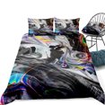 thumbnail image 4 of Move Over Colorful Marble Bedding Sets Queen Abstract Marble Flowers Duvet Cover Set Marble Pattern Microfiber No Filling, 4 of 8