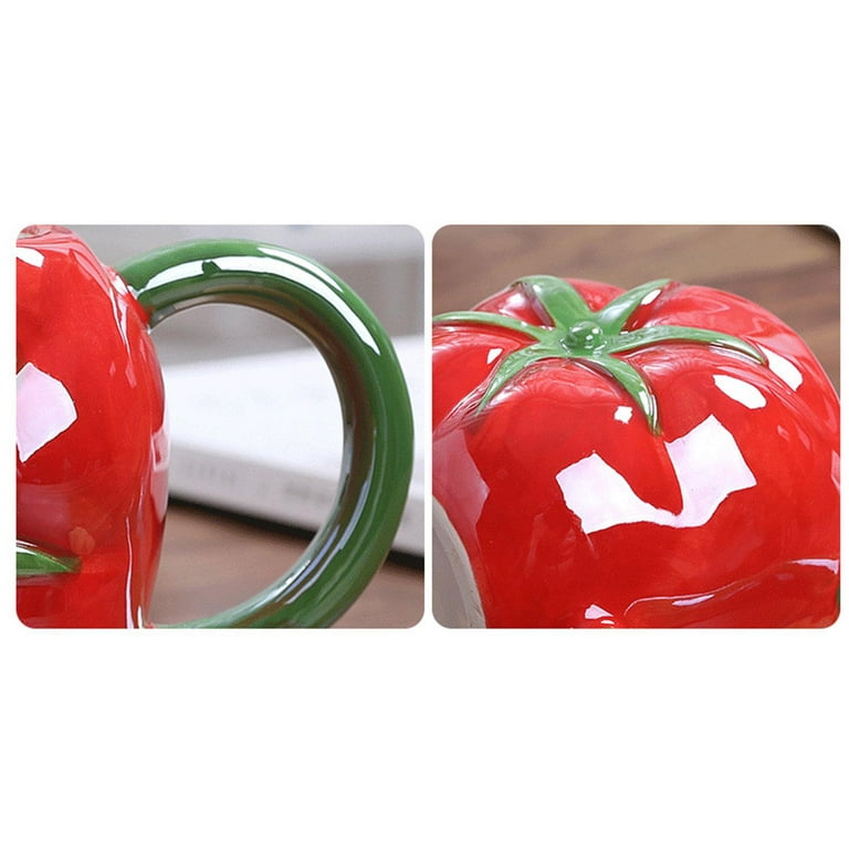 Kawaii Strawberry Glass Mug With Straw Creative High Temperature Resistance  Clear Glass Water Cup Household Milk