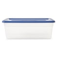 thumbnail image 4 of Gracious Living Bac de Rangement Transparent pour Chaussures 1.5 Gal avec Couvercle (12 Pack), 4 of 10