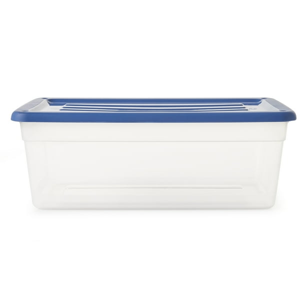 Plastic outlet shoebox storage
