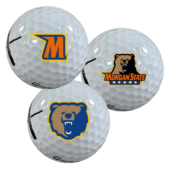 Morgan State University Bears Logo Edition Taylormade Distance  Golf Balls 12-Pack (Dozen)