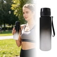 thumbnail image 2 of 22oz Sports Water Bottle, Leakproof Wide Mouth Hydration Jug, BPA-Free Large Capacity Waterbottle with Stainless Steel Rim for Gym, Travel, Hiking, Office, A, 2 of 8