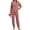 D-Caramel, variant on UVN Pajamas Sets for Women Long Sleeve Henley Neck Tops and Pants 2 Piece Outfits Fall Winter Casual Sleepwear Pjs Lounge Sets