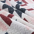 thumbnail image 6 of 3 Pieces Quilt Set Soft Modern Style Star Rectangle Pattern Bedspread Set Lightweight Bedspread Set, 6 of 8