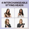thumbnail image 3 of Blow Dryer Brush Set, Air Sculpt 5-in-1 Hot Air Brush Set, Multi Hair Styler for Salon Blowouts, Smooth Curls, Volumizing and Straightening, Sleek and Less Frizz, Pink, 3 of 10
