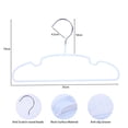 thumbnail image 2 of veeyidd Kids Metal Clothes Hangers, Anti-Slip resin Coated with Matte Baby Hangers White (11.8" Inch - 30 Pack), 2 of 6