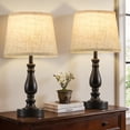 thumbnail image 7 of NATYSWAN 19 Inch Modern Small Bedside Lamp for Bedroom Living Room Home Office Night Stand End Table, 7 of 7
