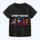 thumbnail image 3 of Nueva camiseta Harajuku con alfabeto de moda de verano 2024 para niños, ropa para niñas, camisetas con estampado de dibujos animados, ropa para niños, 3 of 5
