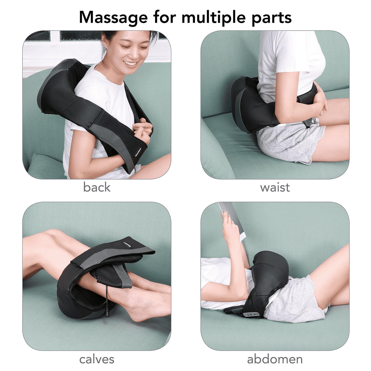 Shiatsu Neck and Back Massager with Heat Electric Shoulder Massagers –  MAXKARE