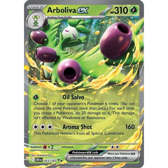 Pokemon Destined Rivals Double Rare Arboliva ex #23