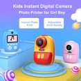 thumbnail image 2 of Cámara digital instantánea para niños Juguetes de doble lente Soporte para cámara de impre Carevas Cámara digital, 2 of 7