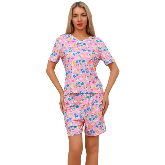 Summer women's short-sleeved short-pants fashionable home wear set