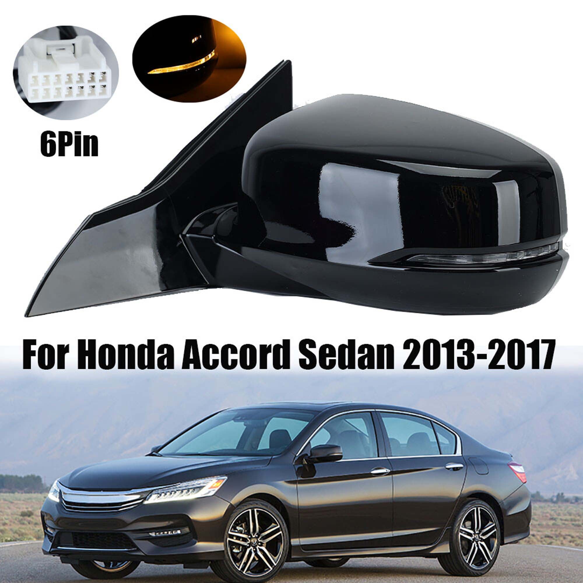 MZORANGE Driver Left Side Mirror Heated With Turn Signal For Honda Accord 2013-2017 Sedan