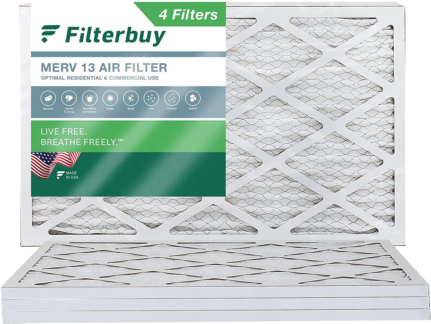 24x24x1 Merv 8 Pleated AC Furnace Air Filters 6 Pack for sale online 