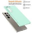 thumbnail image 5 of Ebizware Shockproof Silicon Slim Cell Phone Case for Samsung Galaxy S24 Ultra, Mint Green, 5 of 9