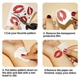thumbnail image 4 of 8 hojas de tatuajes temporales para mujeres, pegatinas de tatuajes de arte corporal para niñas, tatuajes para adultos, 4 of 5